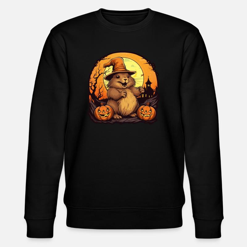 Capibara d’Halloween - Sweat bio CHANGER Stanley/Stella Unisexe - noir