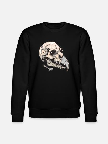 Vulture Head Skeleton - Stanley/Stella CHANGER Unisex Organic Sweatshirt - black