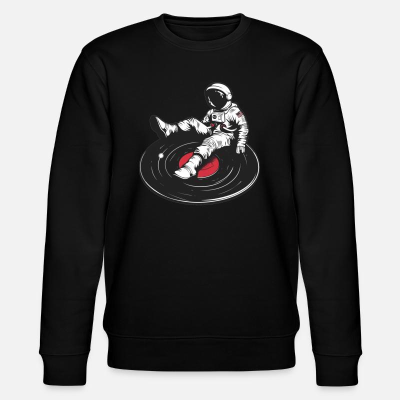 astronaute disque vinyle musique vinyle - Sweat bio CHANGER Stanley/Stella Unisexe - noir