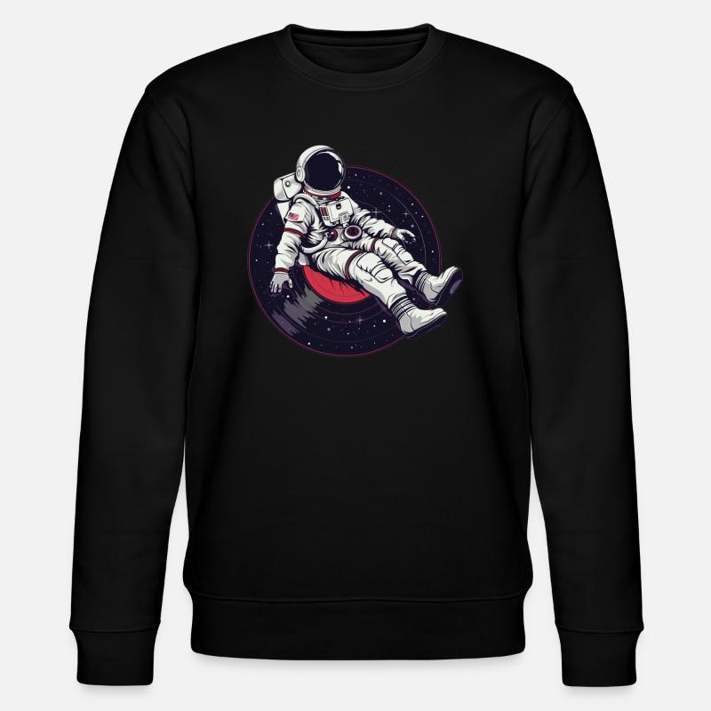 astronaute disque vinyle musique vinyle - Sweat bio CHANGER Stanley/Stella Unisexe - noir