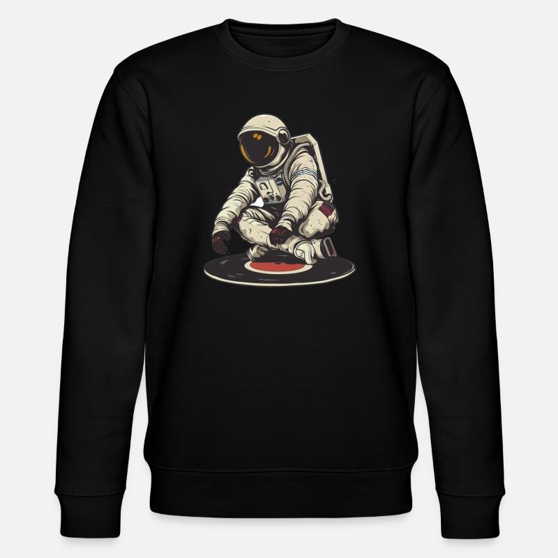 astronaute disque vinyle musique vinyle - Sweat bio CHANGER Stanley/Stella Unisexe - noir