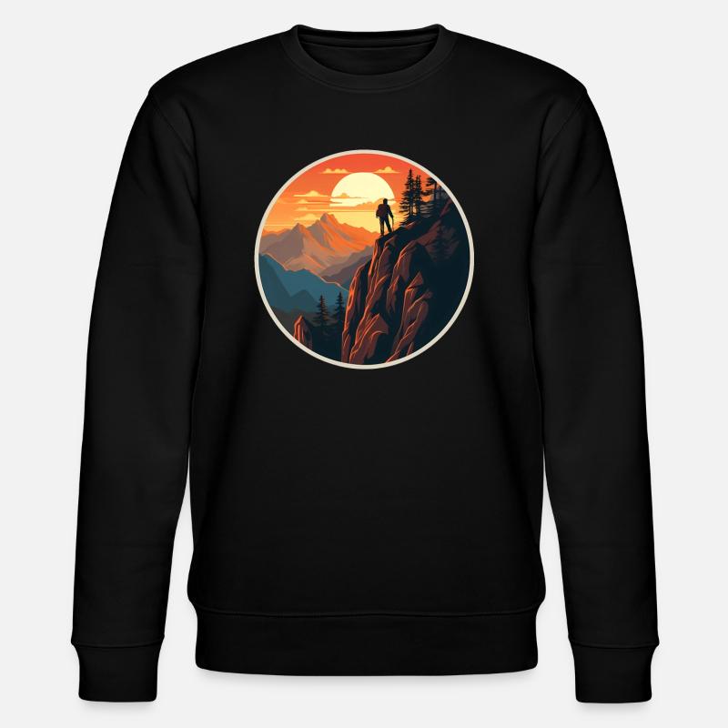 Hiking Nature Holidays - Stanley/Stella CHANGER Unisex Organic Sweatshirt - black
