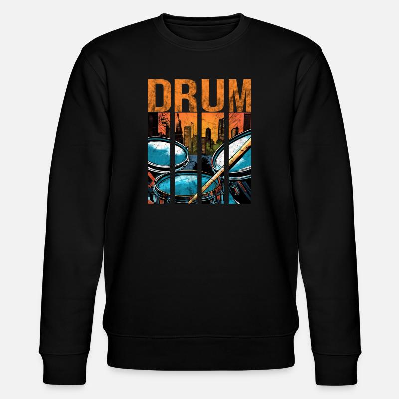 Drummer Drums - Stanley/Stella CHANGER Unisex Organic Sweatshirt - black