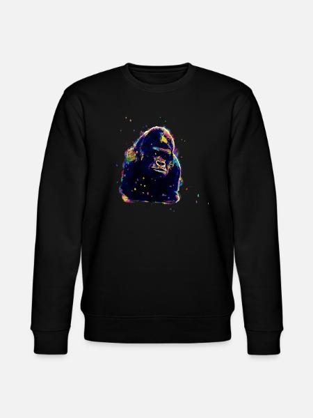 Chimpanzé - Sweat bio CHANGER Stanley/Stella Unisexe - noir