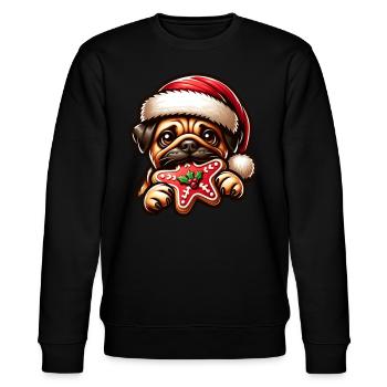 Mops - Stanley/Stella Unisex Bio-Sweatshirt CHANGER  - Schwarz - Vorne - Nik (191cm) & Marisol (170cm)