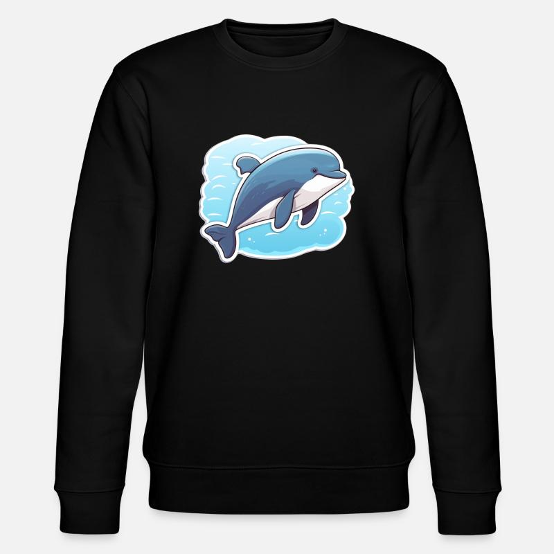 Whale Whale - Stanley/Stella CHANGER Unisex Organic Sweatshirt - black