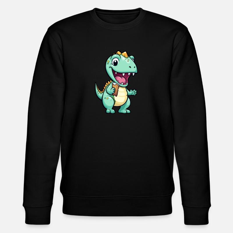 Dino mange de la glace - Sweat bio CHANGER Stanley/Stella Unisexe - noir