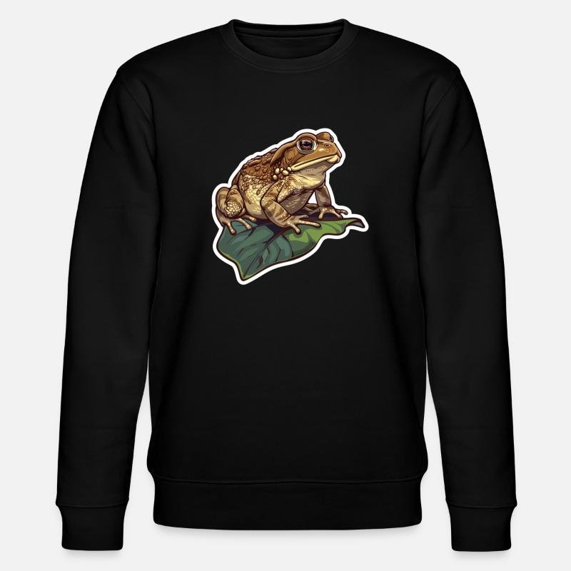 Toad Frog Amphibian - Stanley/Stella CHANGER Unisex Organic Sweatshirt - black