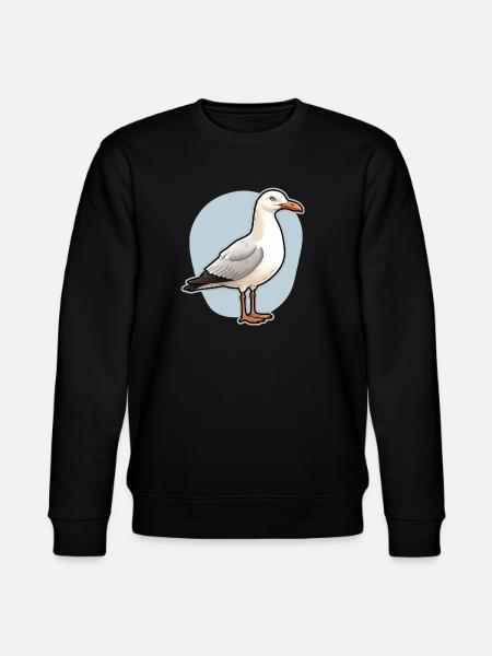 Seabird Seagull - Stanley/Stella CHANGER Unisex Organic Sweatshirt - black