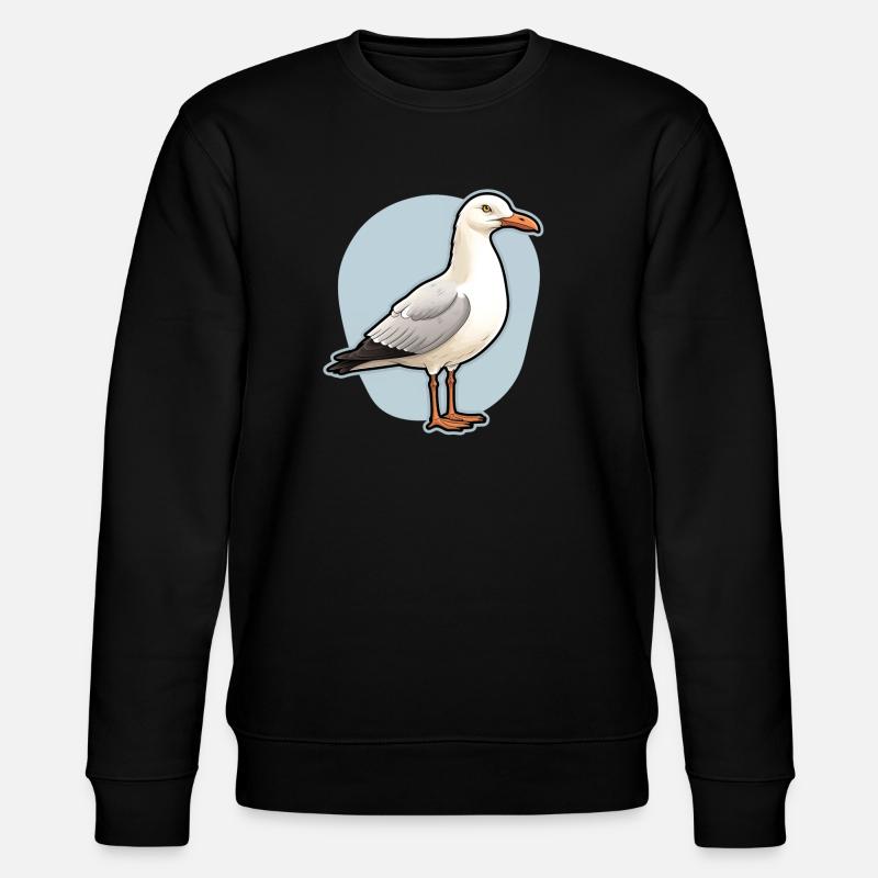 Möwe Seevogel - Stanley/Stella Unisex Bio-Sweatshirt CHANGER  - Schwarz