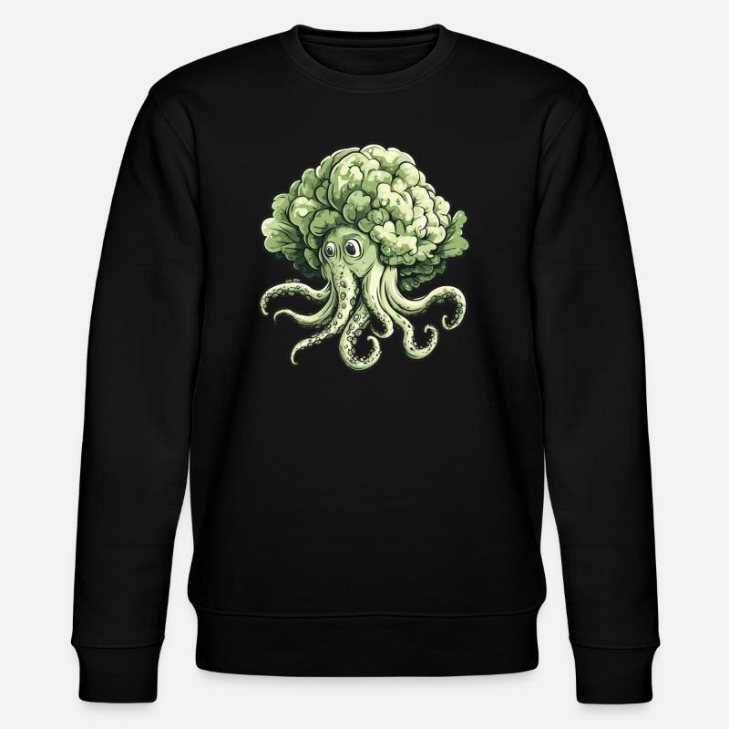 Octopus cabbage - Stanley/Stella CHANGER Unisex Organic Sweatshirt - black