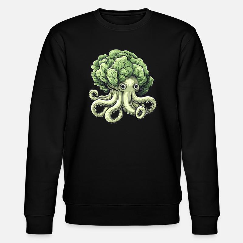 Octopus cabbage - Stanley/Stella CHANGER Unisex Organic Sweatshirt - black