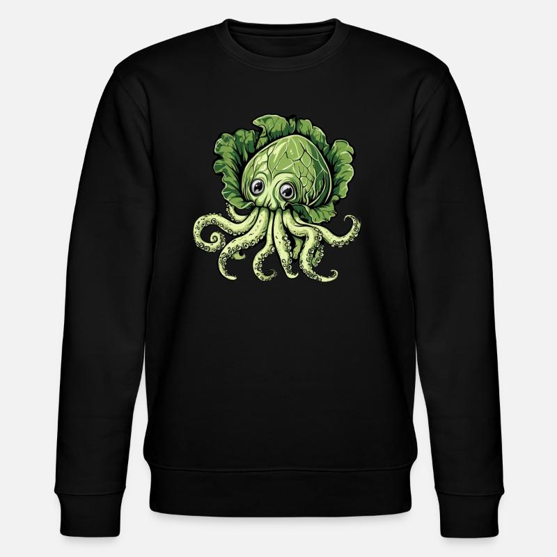 Octopus cabbage - Stanley/Stella CHANGER Unisex Organic Sweatshirt - black