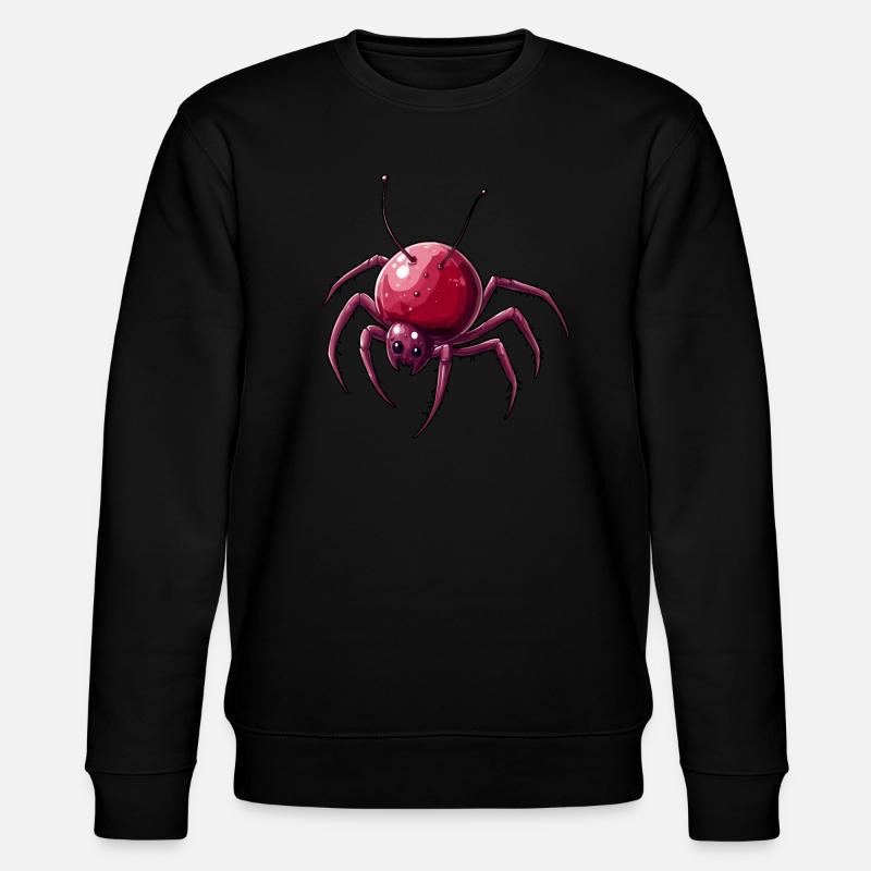 Araignée cerise Araignée cerise - Sweat bio CHANGER Stanley/Stella Unisexe - noir