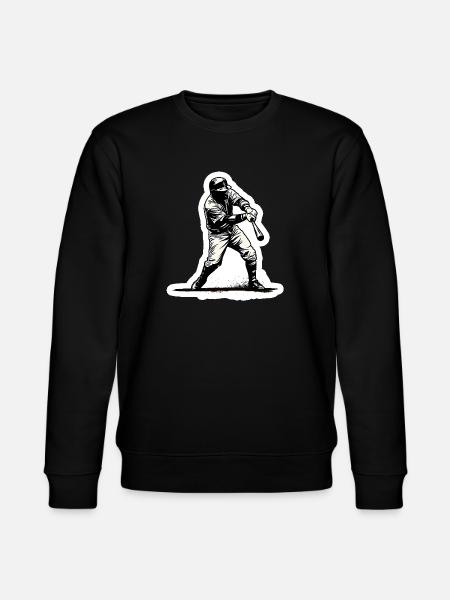 Baseball player black white - Stanley/Stella CHANGER Unisex Organic Sweatshirt - black