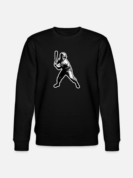 Baseball player black white - Stanley/Stella CHANGER Unisex Organic Sweatshirt - black
