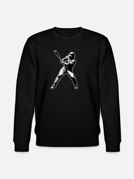 Baseball player black white - Stanley/Stella CHANGER Unisex Organic Sweatshirt - black