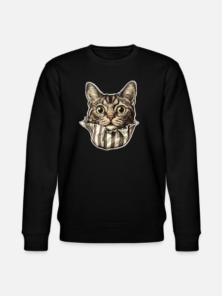 Cat in paper - Stanley/Stella CHANGER Unisex Organic Sweatshirt - black