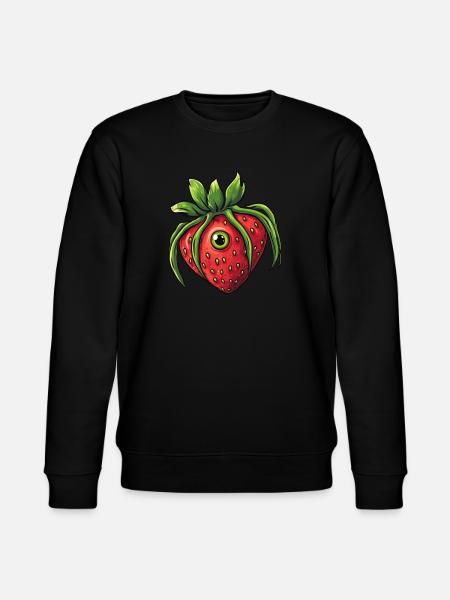Erdbeerspinne Erdbeere Spinne - Stanley/Stella Unisex Bio-Sweatshirt CHANGER  - Schwarz