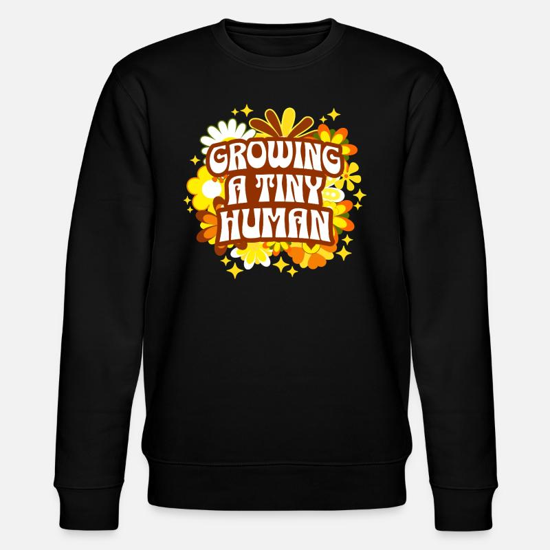 Maternité Fleurs Annonce De Grossesse - Sweat bio CHANGER Stanley/Stella Unisexe - noir