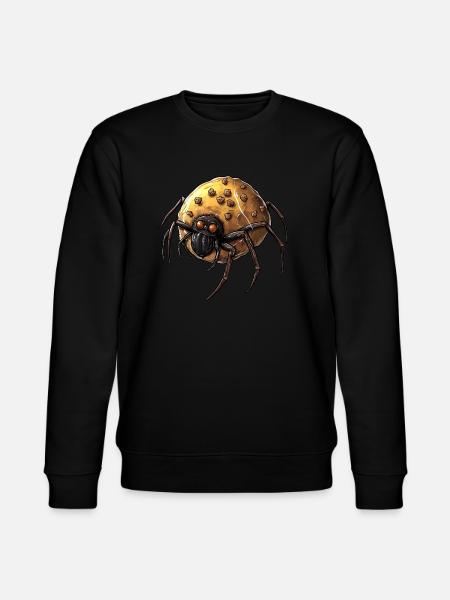 Donut Spider Funny Creative Motif - Stanley/Stella CHANGER Unisex Organic Sweatshirt - black