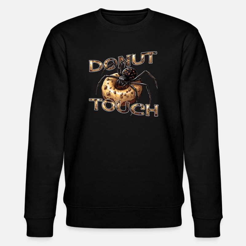 Donut Spinne Lustiges Wortspiel - Stanley/Stella Unisex Bio-Sweatshirt CHANGER - Schwarz