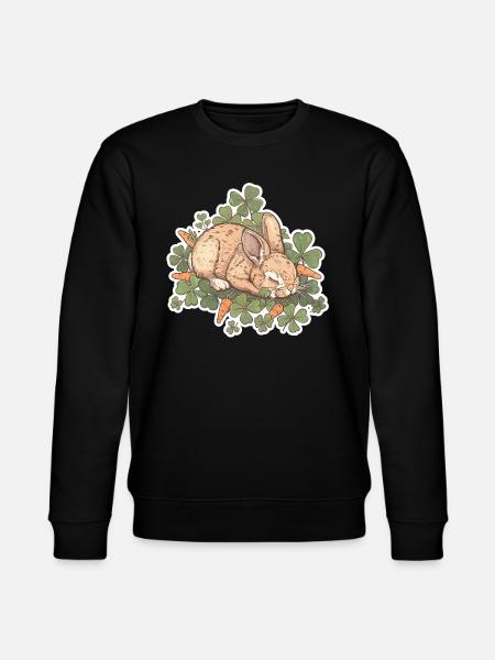 Sleeping Bunny Easter - Stanley/Stella CHANGER Unisex Organic Sweatshirt - black