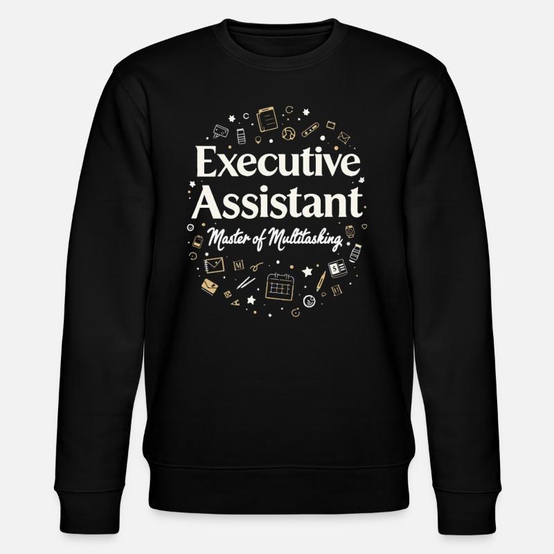 Assistent der Geschäftsführung Multitasking Expert - Stanley/Stella Unisex Bio-Sweatshirt CHANGER  - Schwarz
