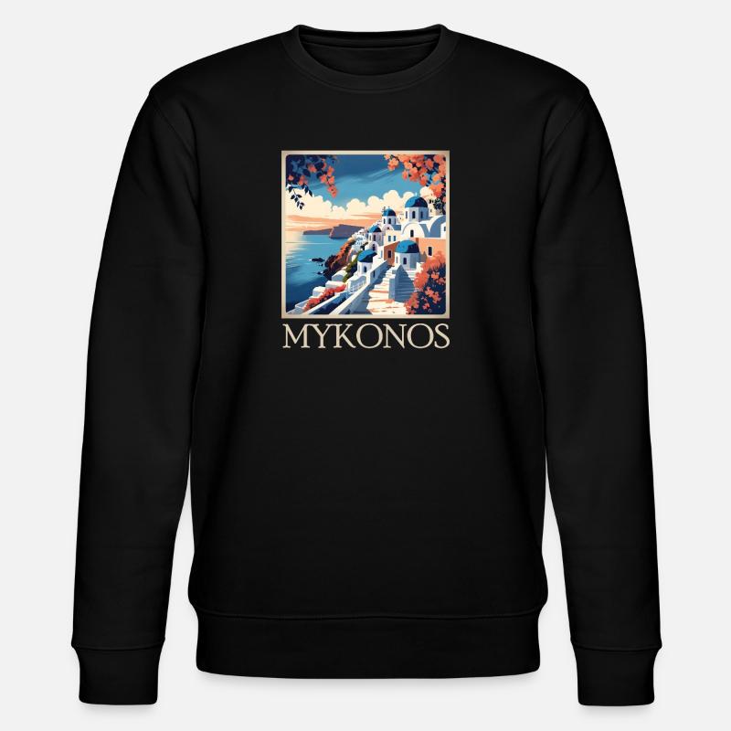 Mykonos - Stanley/Stella CHANGER Unisex Organic Sweatshirt - black