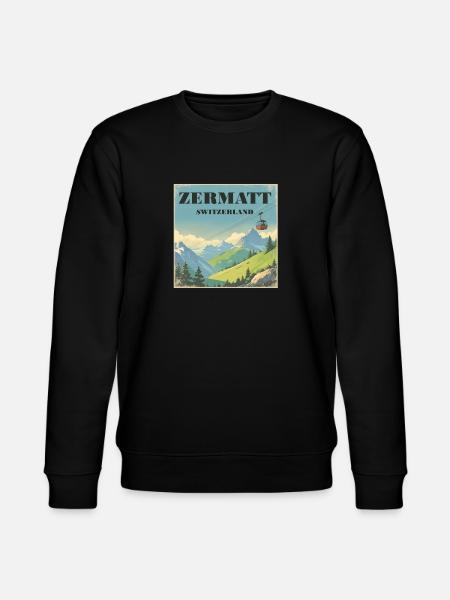 Zermatt - Stanley/Stella Unisex Bio-Sweatshirt CHANGER  - Schwarz