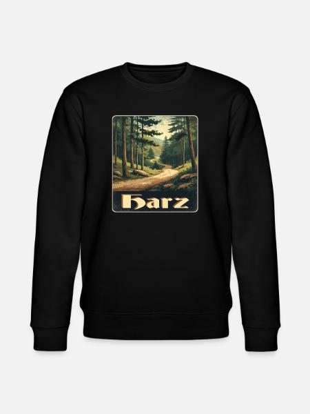 Harz Wanderweg - Stanley/Stella Unisex Bio-Sweatshirt CHANGER - Schwarz