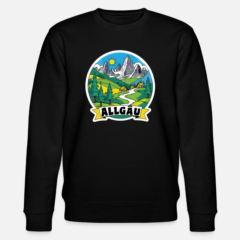 Allgaeu - Stanley/Stella Unisex Bio-Sweatshirt CHANGER  - Schwarz