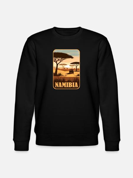 Namibia Afrika Safari - Stanley/Stella Unisex Bio-Sweatshirt CHANGER  - Schwarz