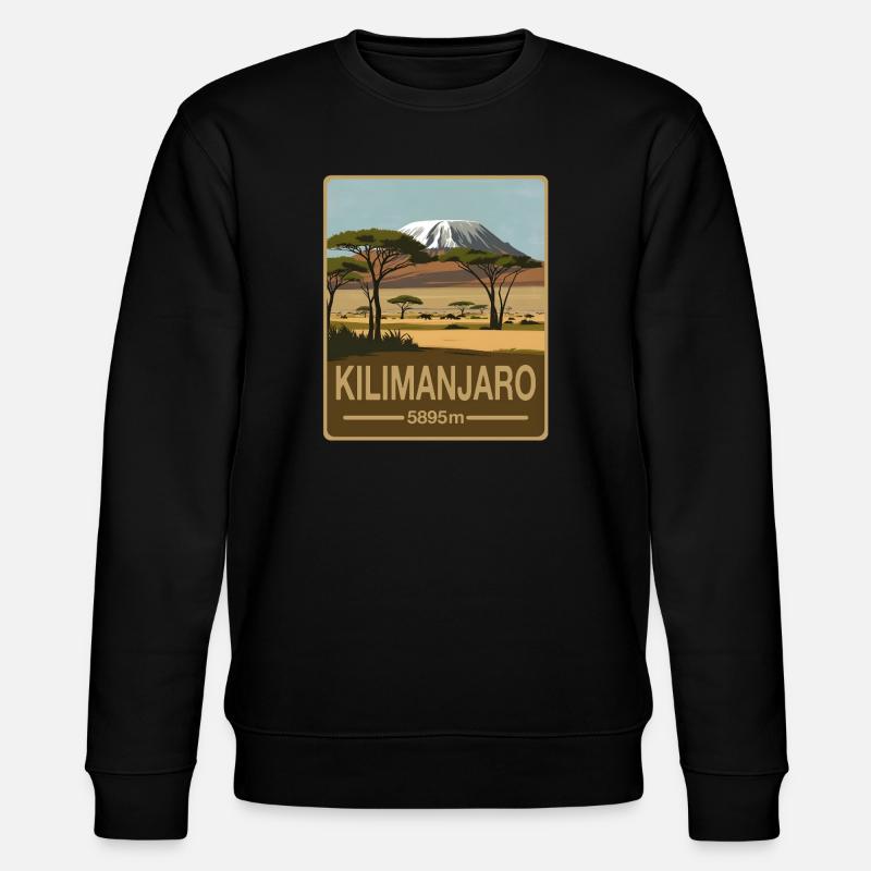 Kilimanscharo - Stanley/Stella Unisex Bio-Sweatshirt CHANGER  - Schwarz