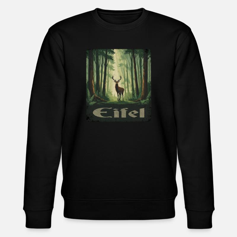 Eifel au cerf - Sweat bio CHANGER Stanley/Stella Unisexe - noir