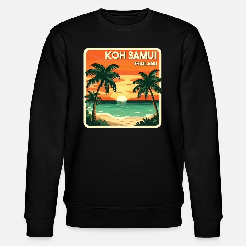 Koh Samui Thailand - Stanley/Stella Unisex Bio-Sweatshirt CHANGER  - Schwarz
