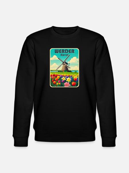 Werder Havel Windmill - Stanley/Stella CHANGER Unisex Organic Sweatshirt - black
