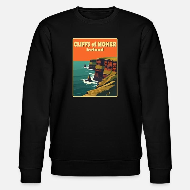 falaises de moher Irlande - Sweat bio CHANGER Stanley/Stella Unisexe - noir