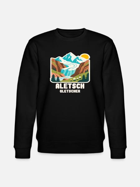 Aletsch Glacier - Stanley/Stella CHANGER Unisex Organic Sweatshirt - black