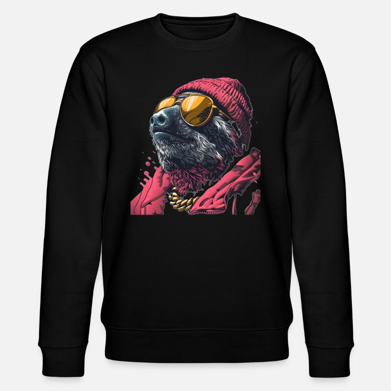 Cool Sloth - Stanley/Stella CHANGER Unisex Organic Sweatshirt - black