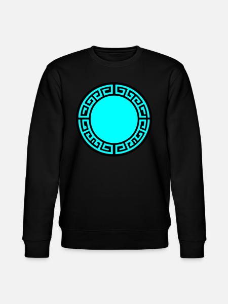 Greek Symbol Circle Sparta - Stanley/Stella CHANGER Unisex Organic Sweatshirt - black