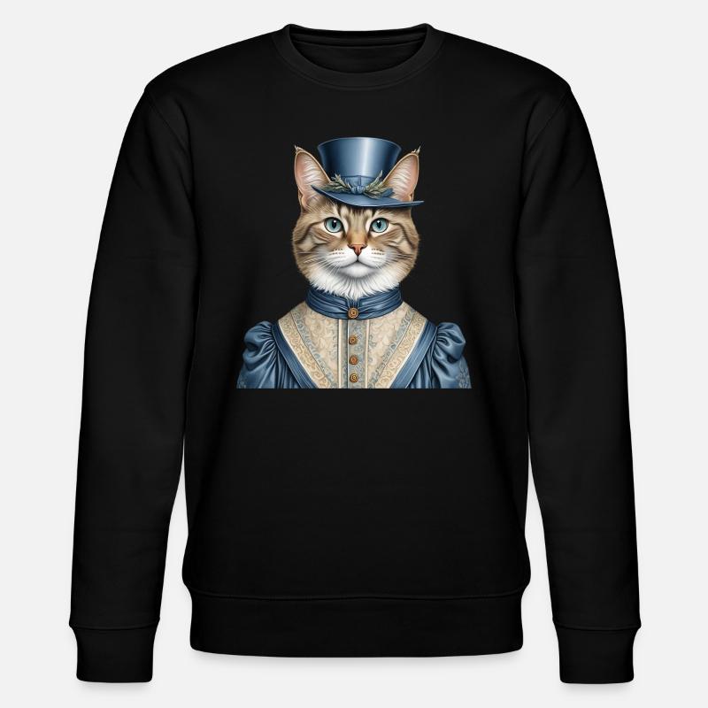 Madame chat - Sweat bio CHANGER Stanley/Stella Unisexe - noir