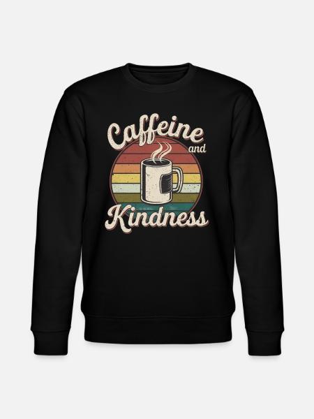 Caffeine And Kindness 12 - Stanley/Stella Unisex Bio-Sweatshirt CHANGER  - Schwarz