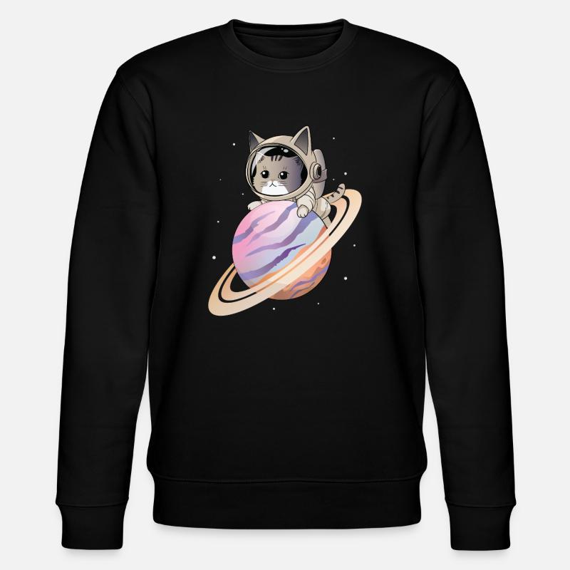 Chat de l’espace - Sweat bio CHANGER Stanley/Stella Unisexe - noir