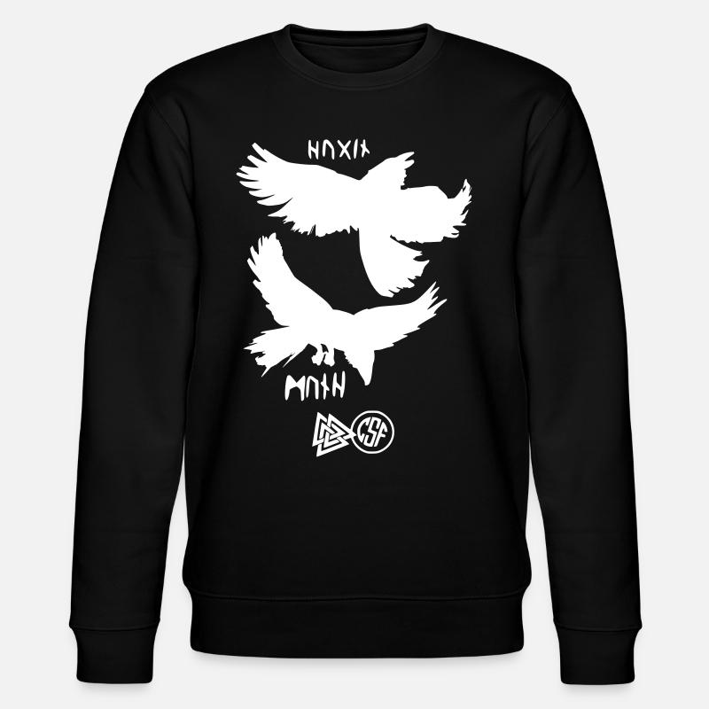 Hugin & Munin - Stanley/Stella Unisex Bio-Sweatshirt CHANGER  - Schwarz
