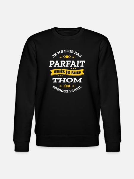 THOM PARFAIT - PRENOM THOM - Sweat bio CHANGER Stanley/Stella Unisexe - noir