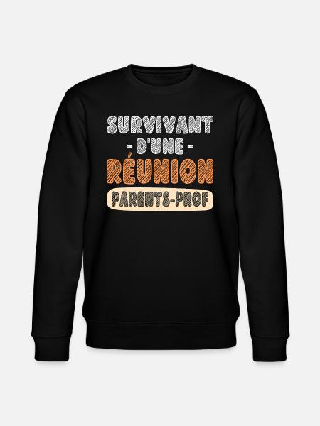 Réunion Parents-Prof Humour Enseignant - Sweat bio CHANGER Stanley/Stella Unisexe - noir
