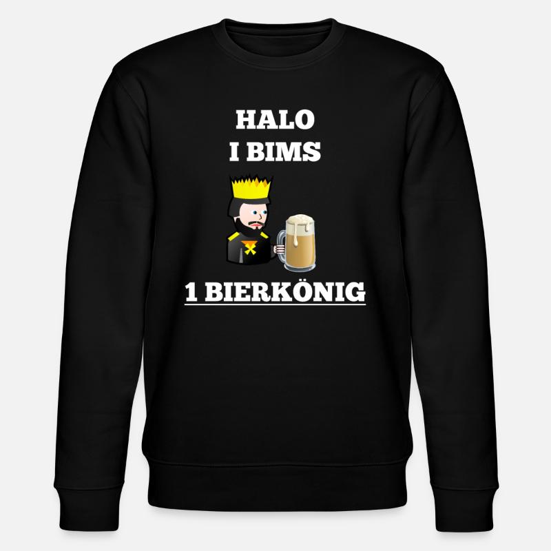 Bierkoenig - Stanley/Stella Unisex Bio-Sweatshirt CHANGER  - Schwarz