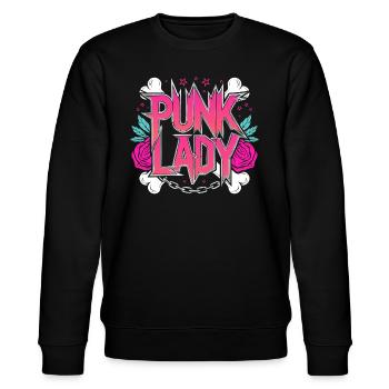 Femme Punk Skateuse Rockeuse Punk - Sweat bio CHANGER Stanley/Stella Unisexe - noir - Devant - Nik (191cm) & Marisol (170cm)