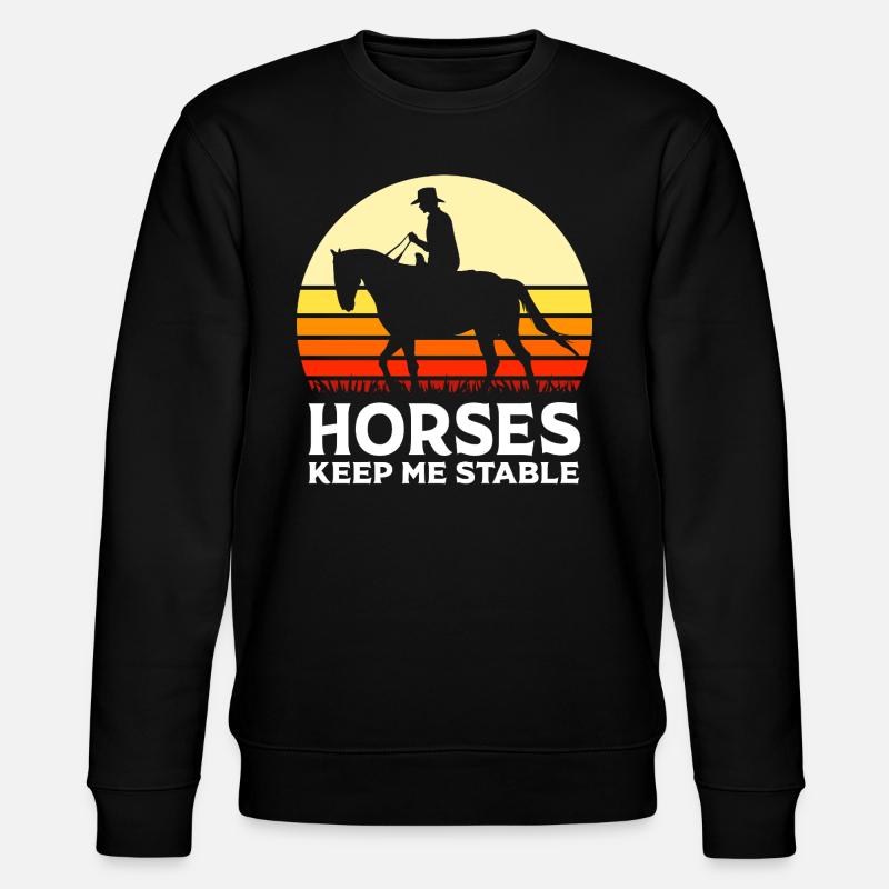 Courses de chevaux - Sweat bio CHANGER Stanley/Stella Unisexe - noir